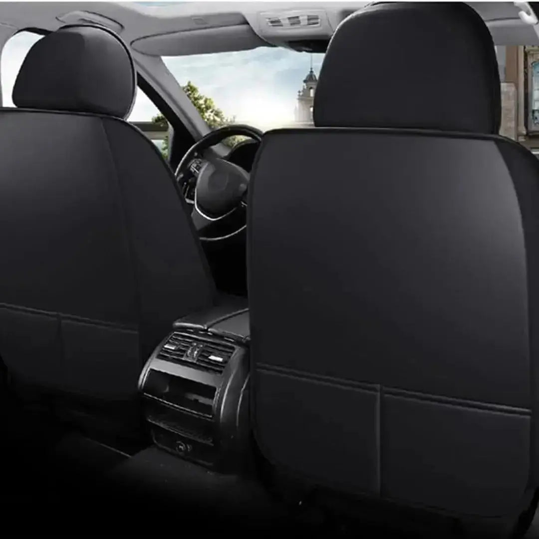 Universal Premium Luxury Car Seat Covers - Front & Rear Full Set (Black & Blue) Max Motorsport