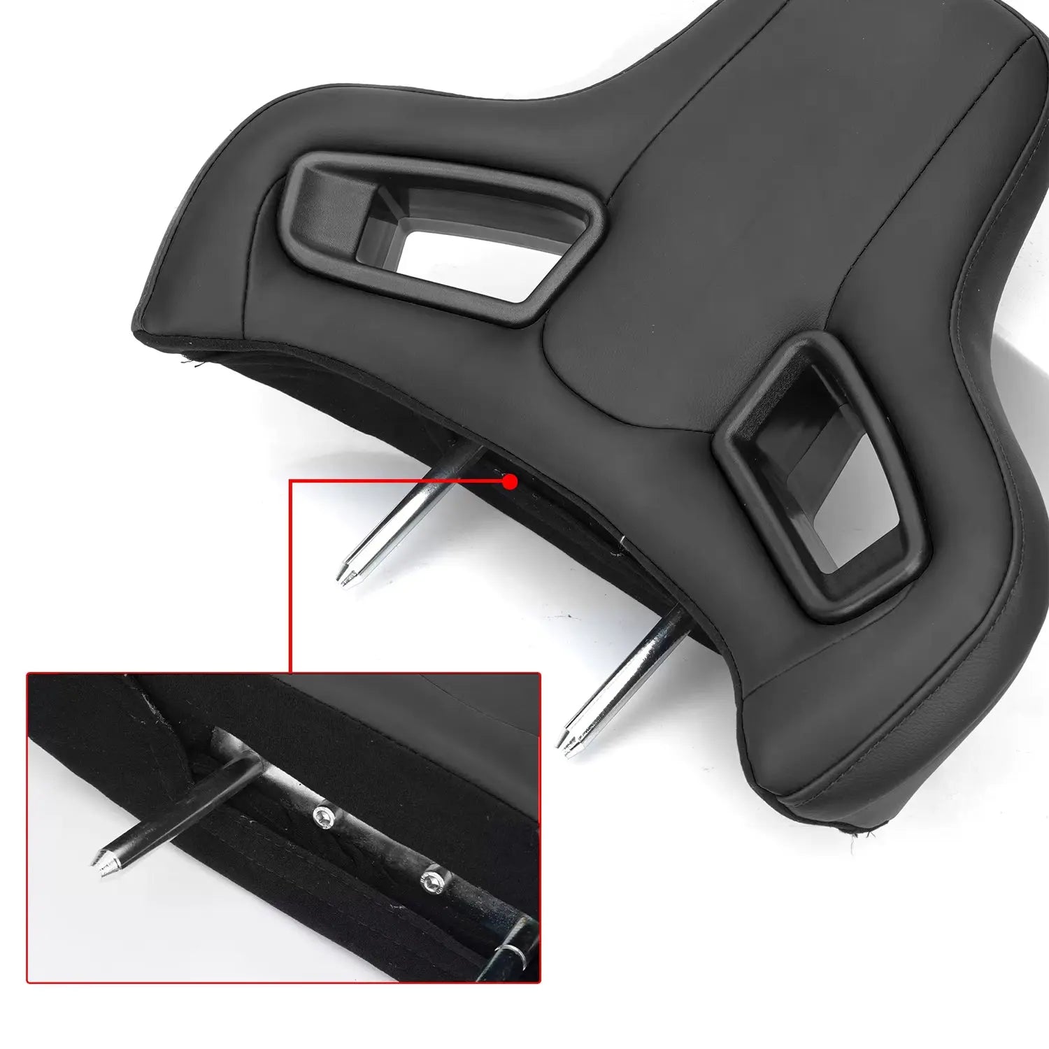 Universal Racing Style Car Seat Headrest - 150mm Max Motorsport