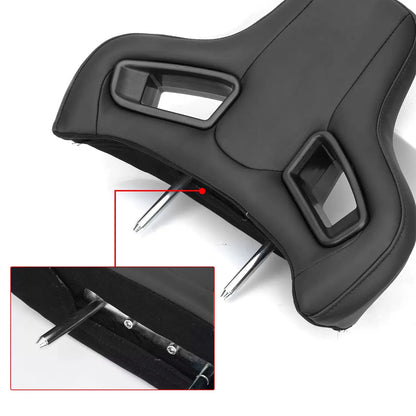 Universal Racing Style Car Seat Headrest - 150mm Max Motorsport