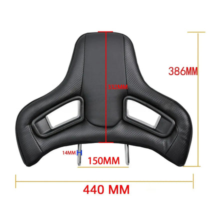 Universal Racing Style Car Seat Headrest - 150mm Max Motorsport