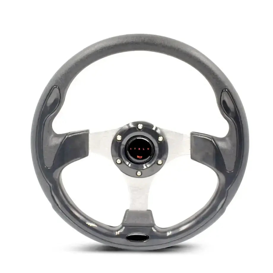 Universal Racing Style Steering Wheel - Black Max Motorsport