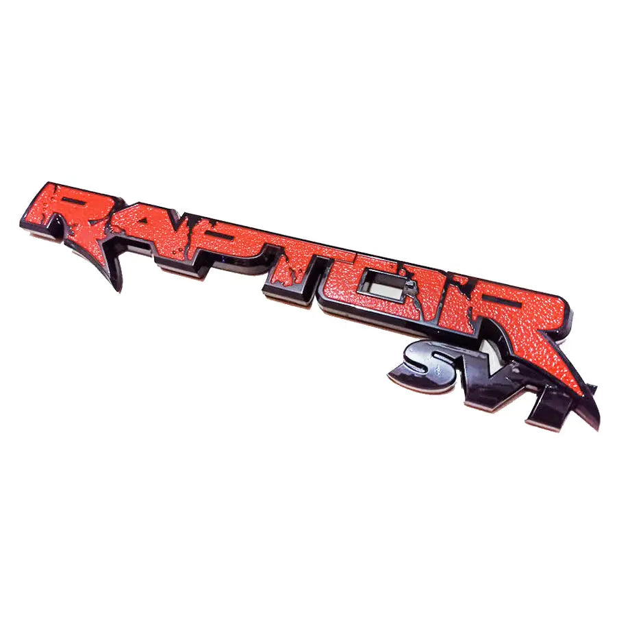 Universal Raptor SVT Emblem Badge (Black & Red) maxmotorsports