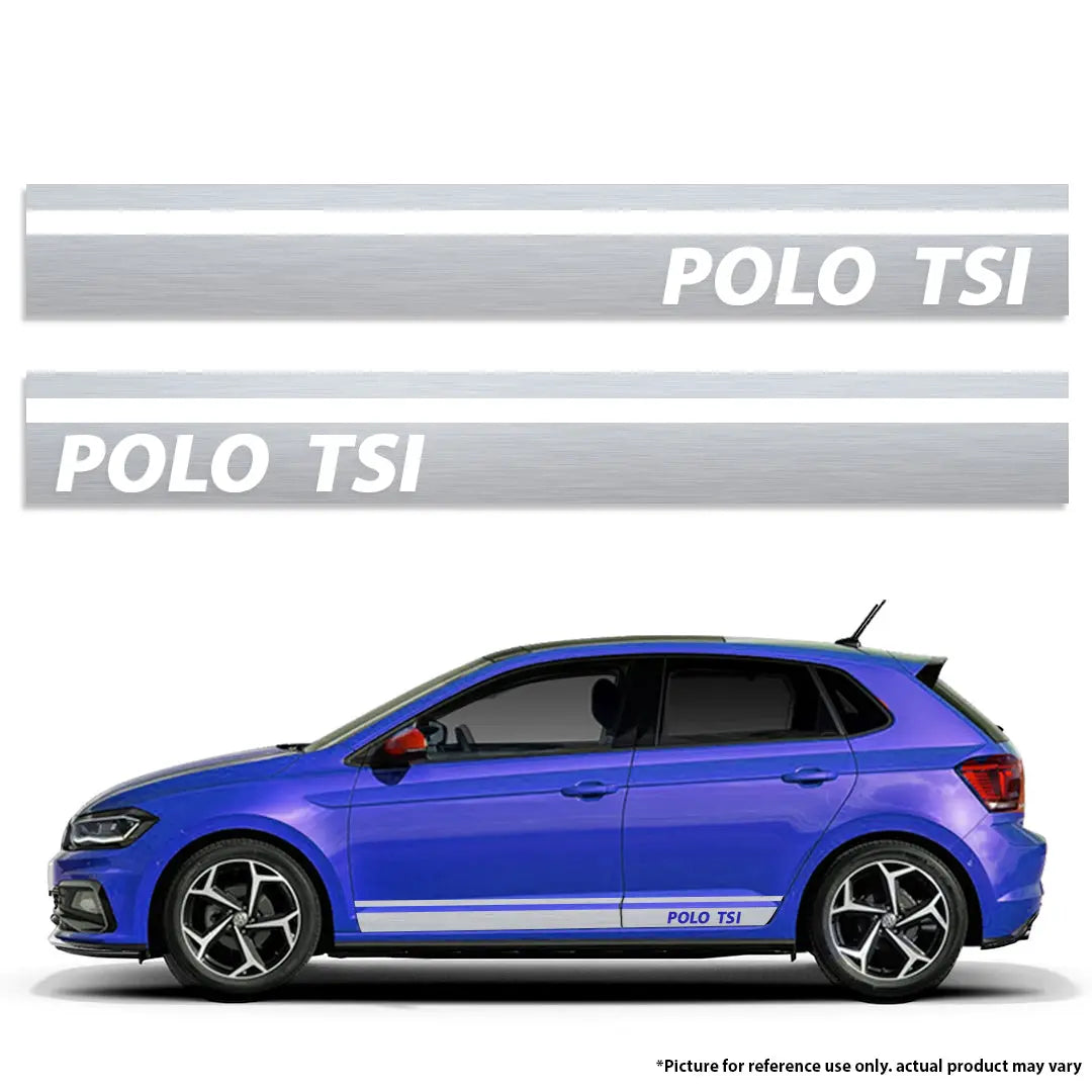 Polog Sticker Universal VW Polo TSI Vinyl Stripe Sticker Kit (Silver) – Max Motorsport