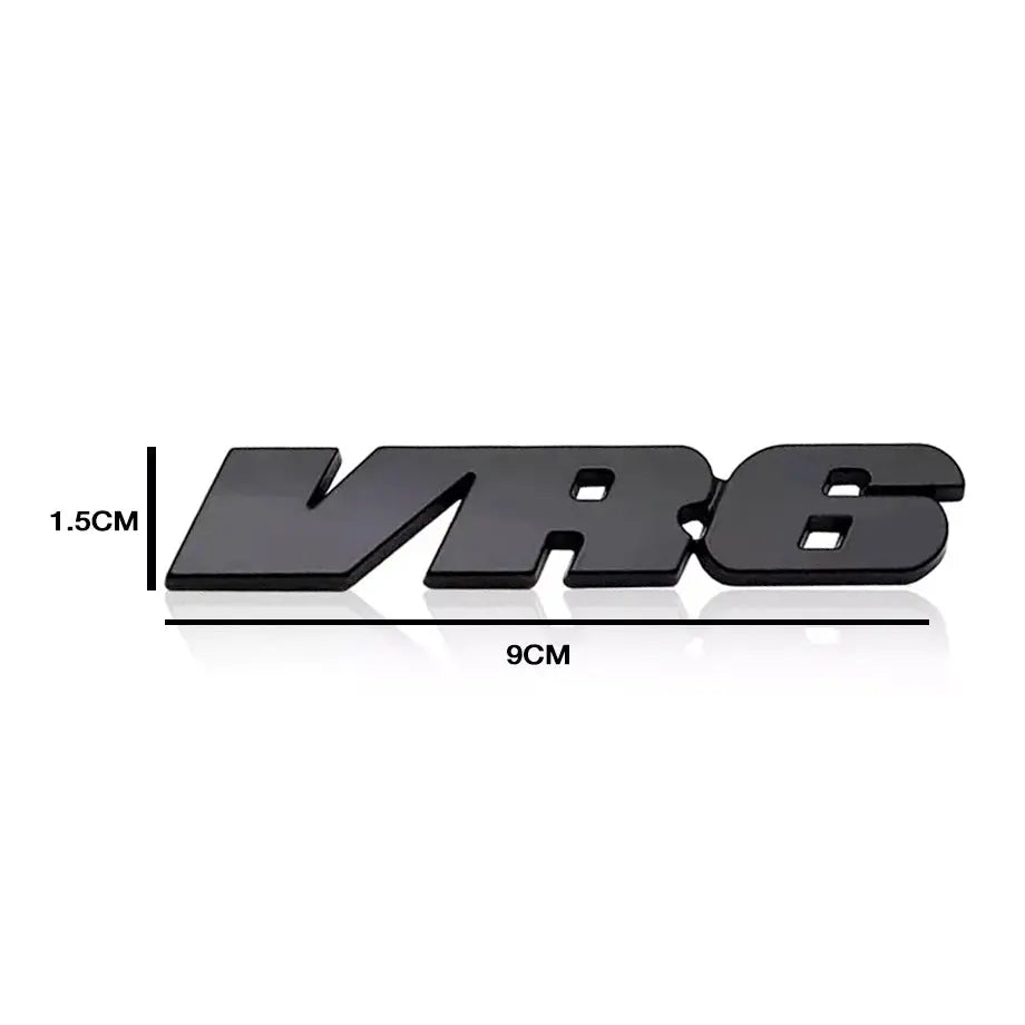 VR6 Black Metal Badge Max Motorsport