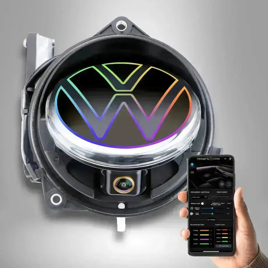 VW RGB App Controlled Rear Emblem Reverse Camera Kit - Suitable To Fit ...