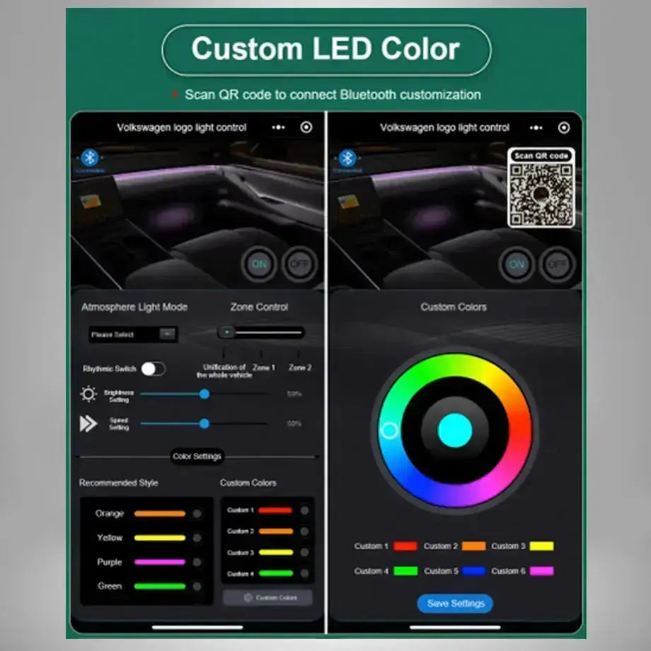VW RGB App Controlled Rear Emblem Reverse Camera Kit - Suitable To Fit ...
