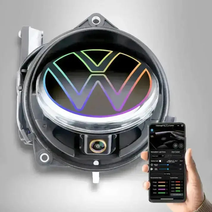 VW RGB App Controlled Rear Emblem Reverse Camera Kit - Suitable To Fit ...