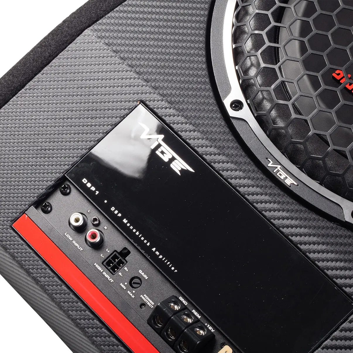 Vibe 10 Inch Optisound Series Slim Active Subwoofer With DSP Tuning - 900W VIBE AUDIO