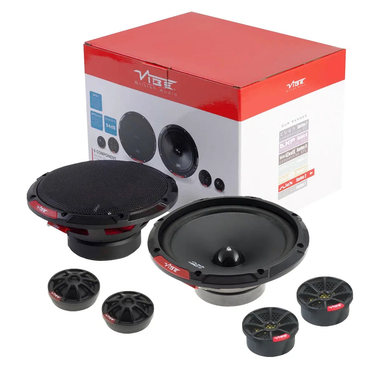 Vibe SLICK6C-V7 Slick 6.5" 2-Way Component Speaker - 270W VIBE AUDIO