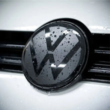 Load image into Gallery viewer, Suitable To Fit - VW Polo 6 / Vivo Smoked Black Stick On Emblem Badge (Pair) maxmotorsports
