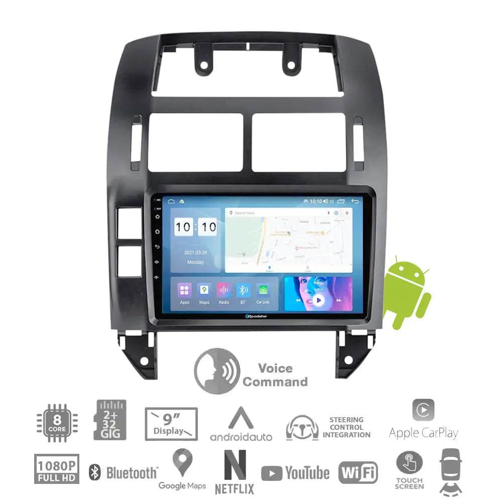 VW Polo 9N3 / Vivo (05-17) - 9 Inch Roadstar Android Multimedia Unit W ...