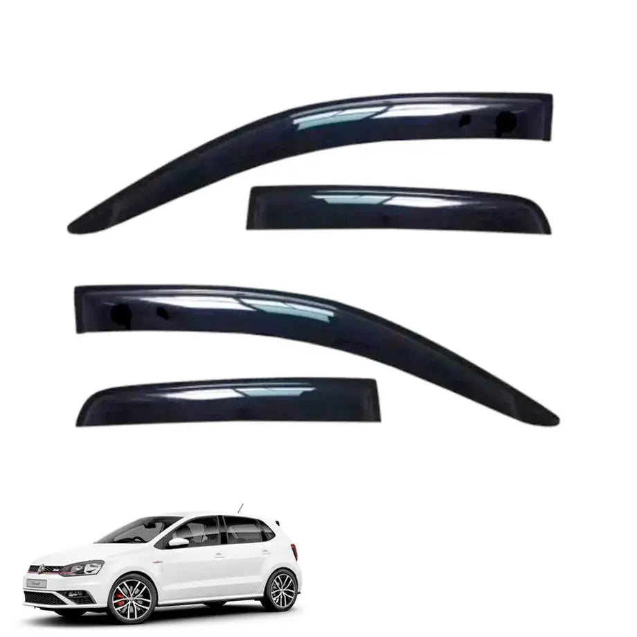 Suitable To Fit - VW Polo 6 / Vivo (2010-On) Black Windshield (4-Piece) maxmotorsports