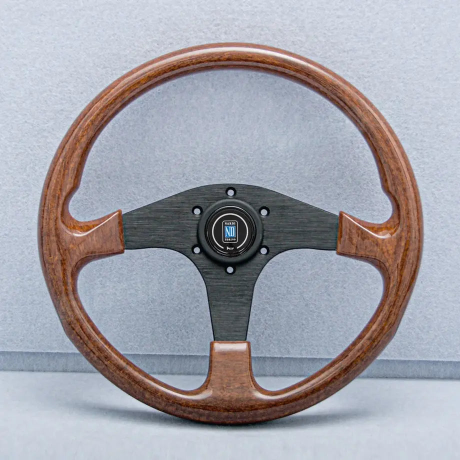 Wood Grain Look Racing Style Steering Wheel (350mm) – Max Motorsport
