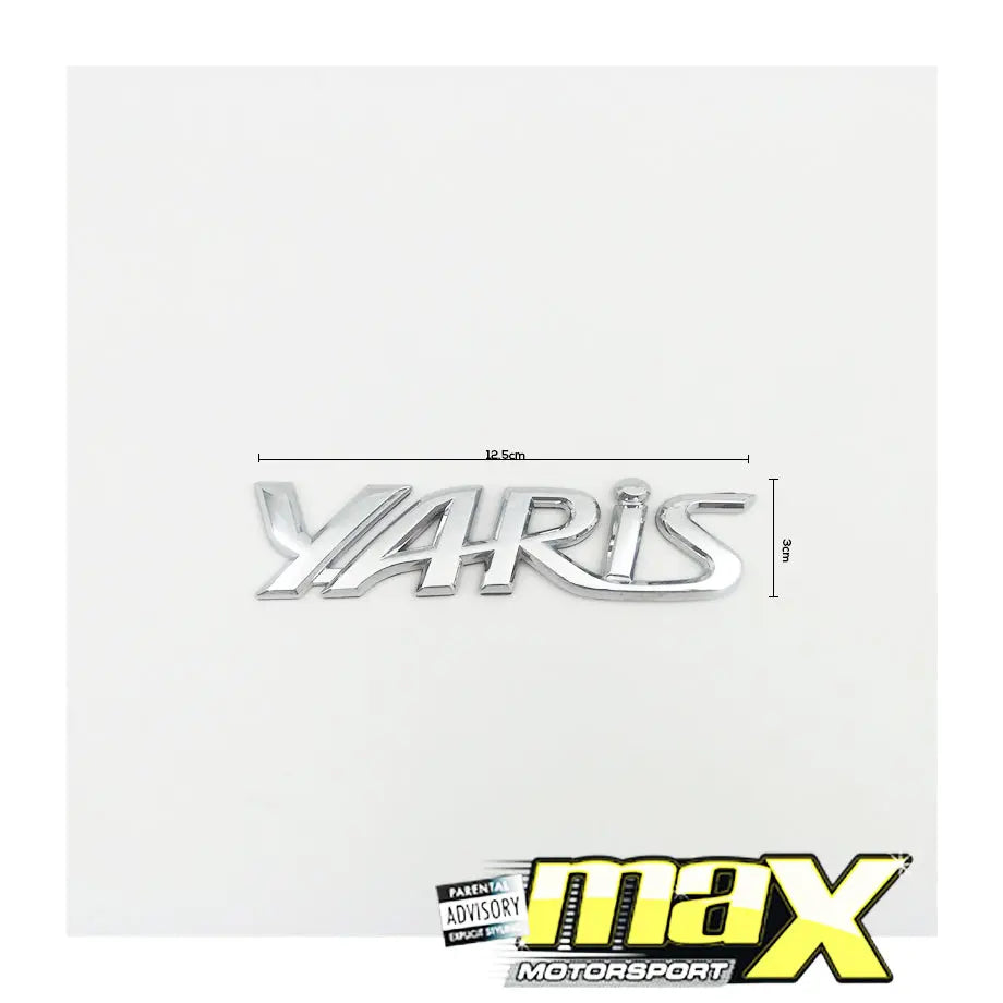 Yaris Chrome Badge Max Motorsport