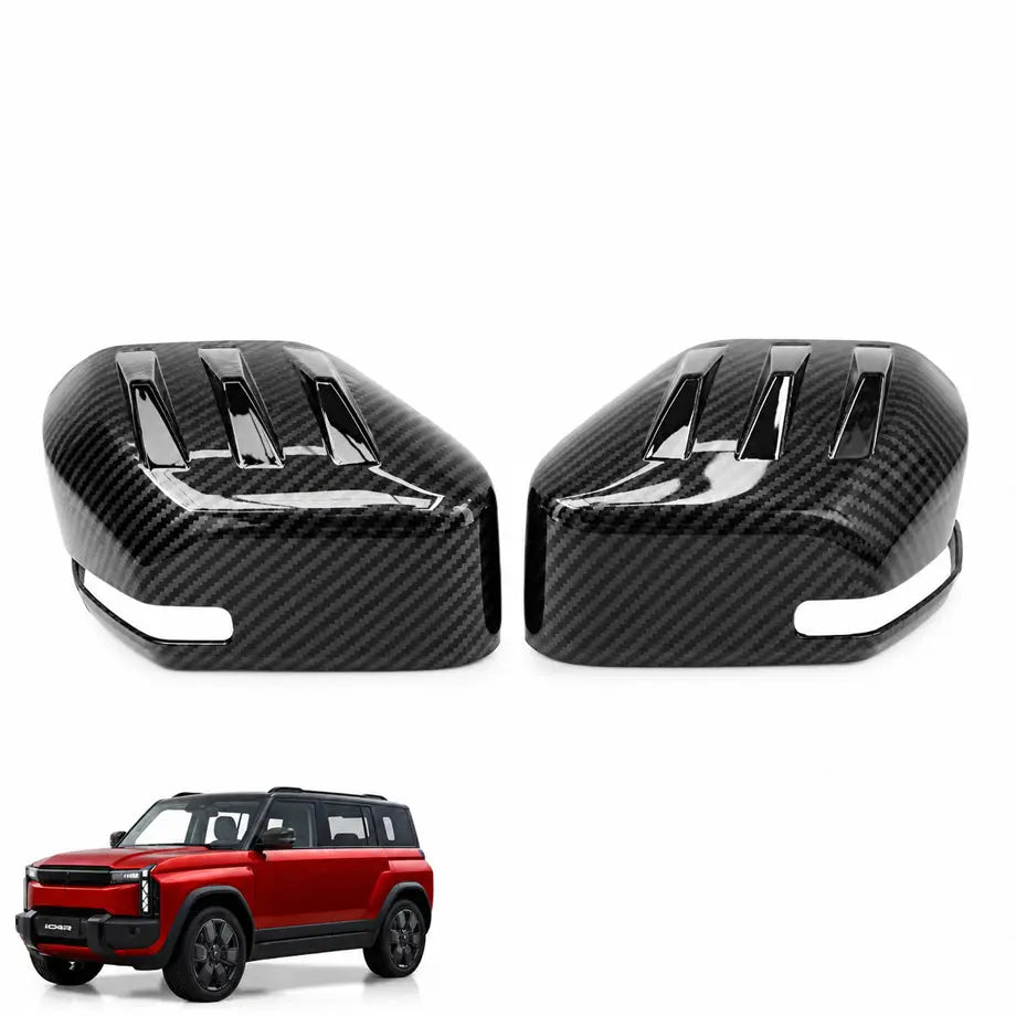 iCAUR 03T (25-On) Carbon Look Stick-On Mirror Covers Max Motorsport