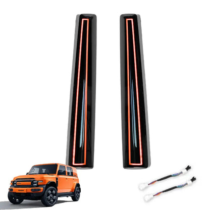 iCAUR V23 Dual Function Smoked Black D-Pillar LED Light Max Motorsport