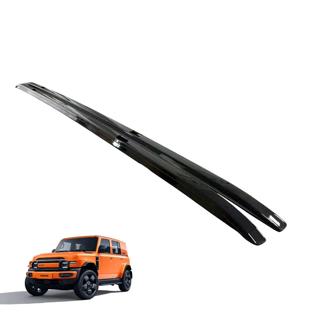 iCAUR V23 Gloss Black Bolt-On Roof Rack Rails Max Motorsport