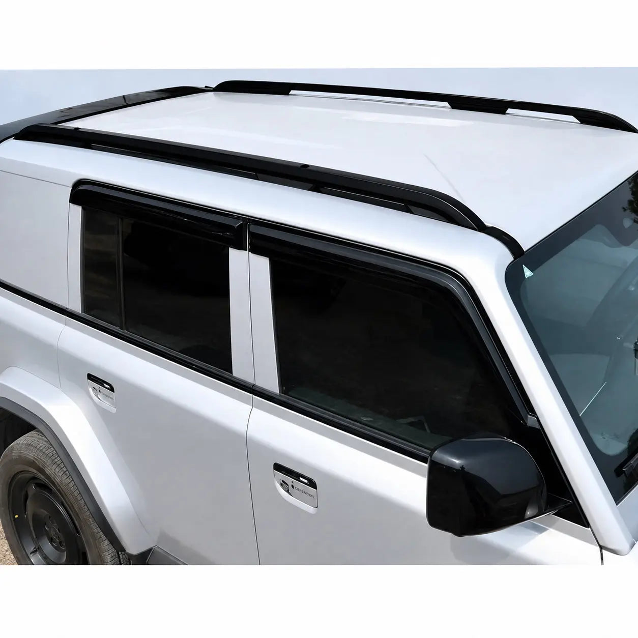 iCAUR V23 Gloss Black Bolt-On Roof Rack Rails Max Motorsport