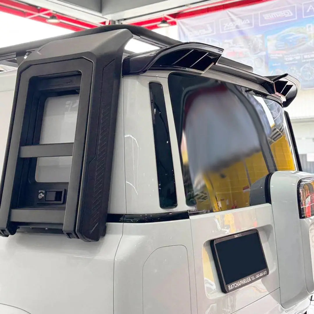 iCAUR V23 Gloss Black Cyber Style Roof Spoiler Max Motorsport