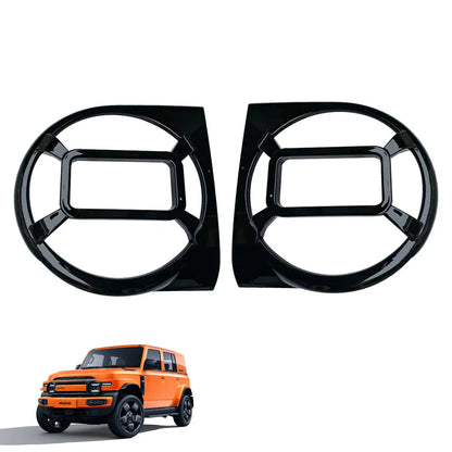 iCAUR V23 Gloss Black Headlight Guard Trim Max Motorsport