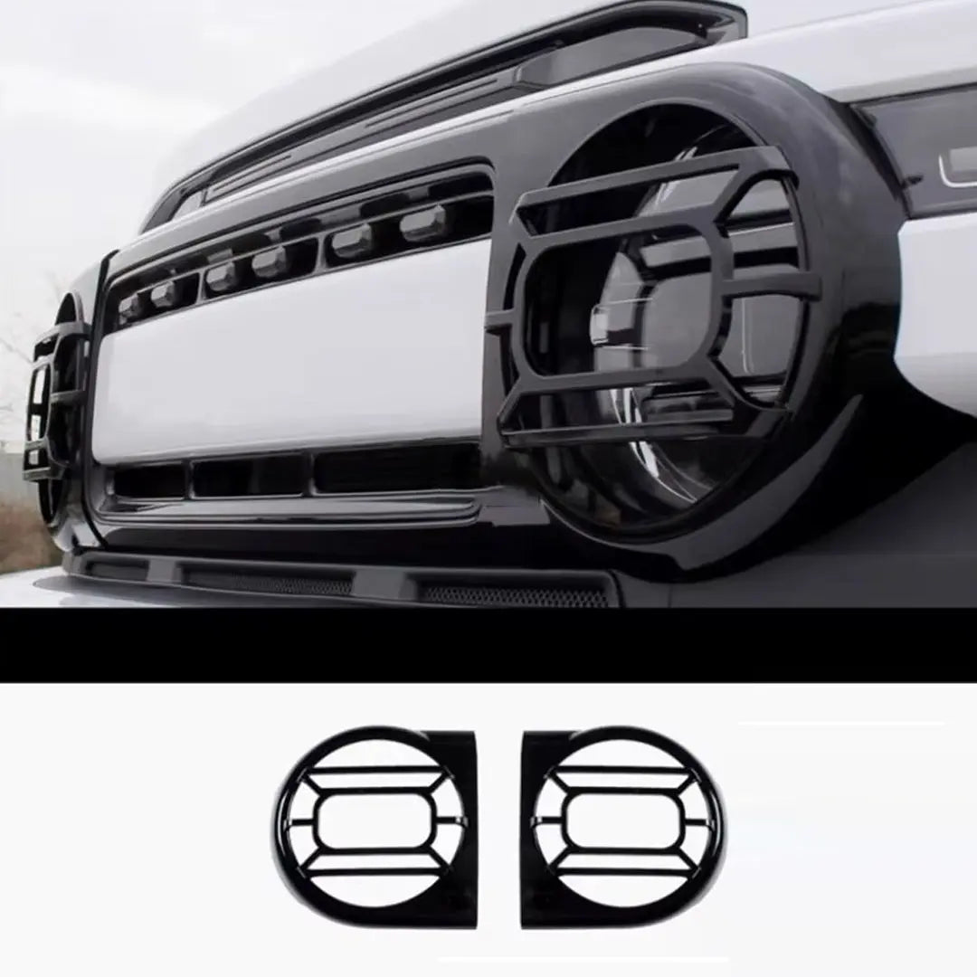 iCAUR V23 Gloss Black Headlight Guard Trim Max Motorsport