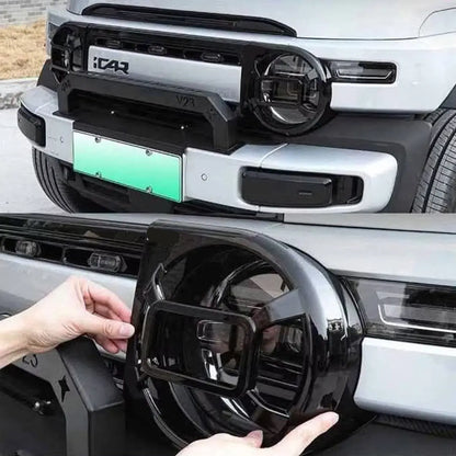 iCAUR V23 Gloss Black Headlight Guard Trim Max Motorsport