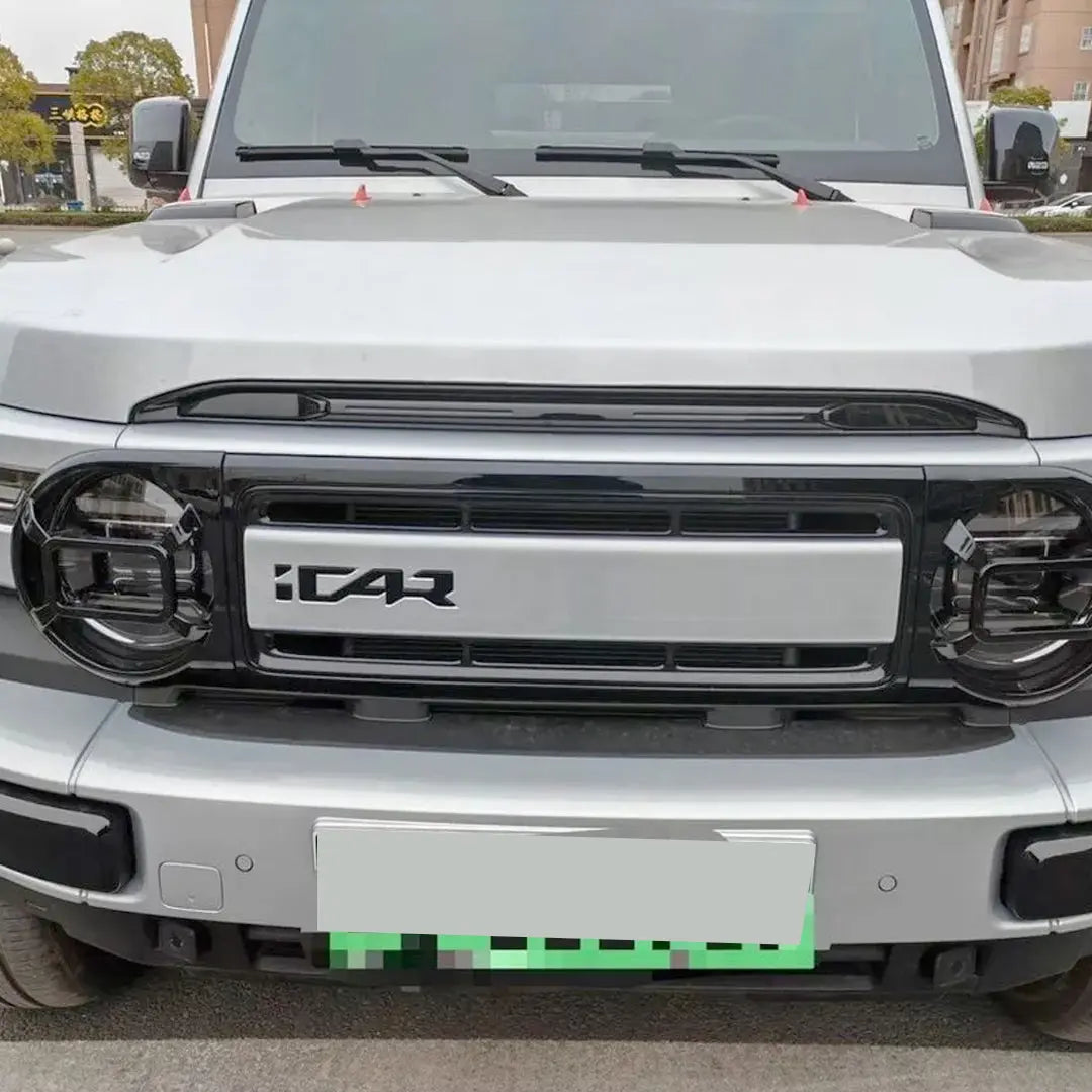 iCAUR V23 Gloss Black Headlight Guard Trim Max Motorsport
