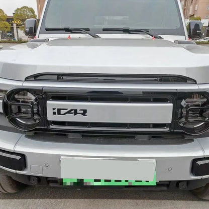 iCAUR V23 Gloss Black Headlight Guard Trim Max Motorsport