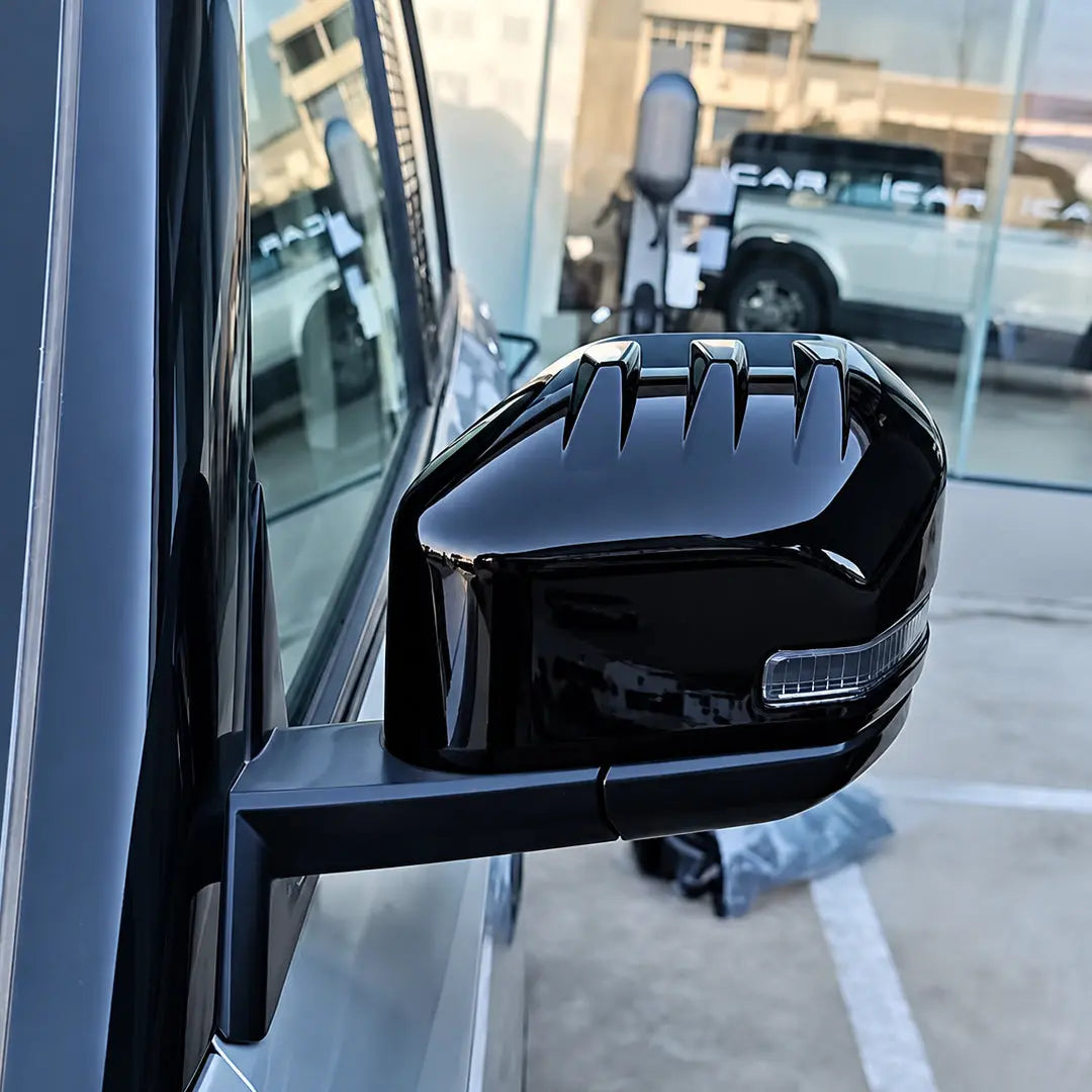 iCaur 03T (25-On) Gloss Black Stick-On Mirror Covers Max Motorsport