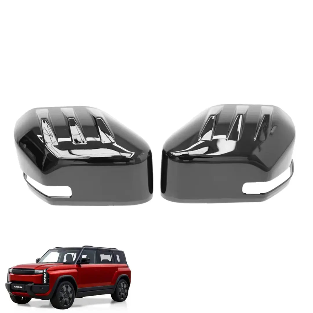 iCaur 03T (25-On) Gloss Black Stick-On Mirror Covers Max Motorsport