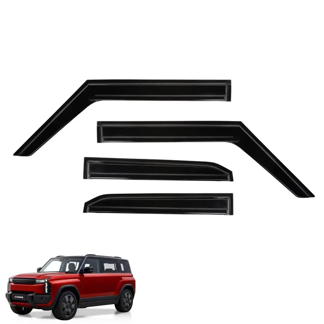 iCaur 03T (25-On) Gloss Black Windshield (4-Piece) Max Motorsport