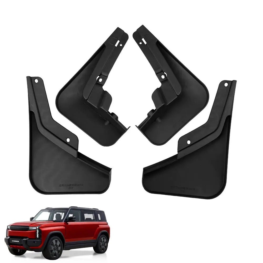 iCaur 03T (25-On) Plastic Mud Flaps (4pc) Max Motorsport