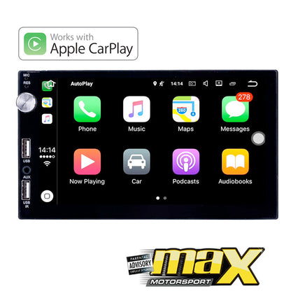 7" Touch Screen Double Din Mp5 Multimedia Player With Apple Car Play