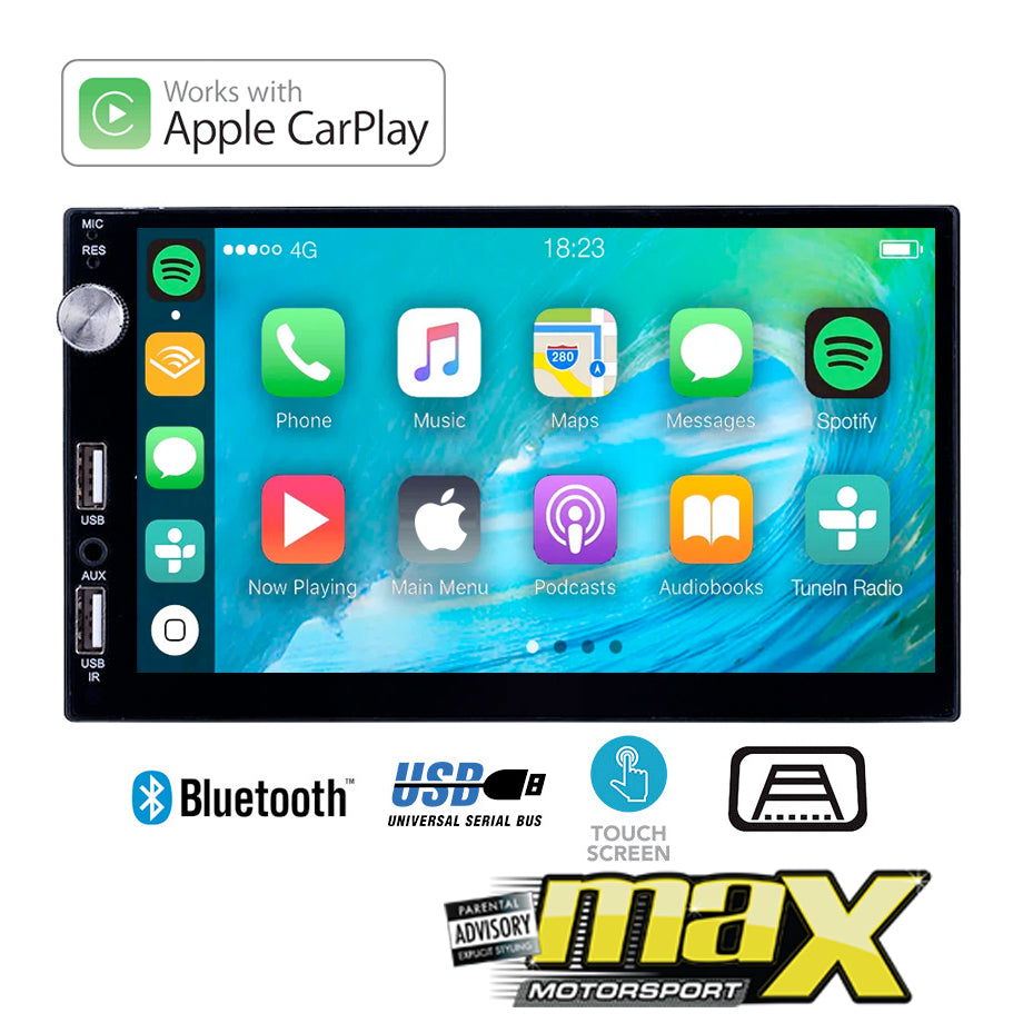 7" Touch Screen Double Din Mp5 Multimedia Player With Apple Car Play