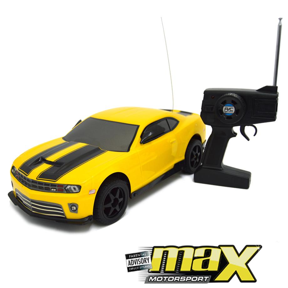 1:10 Scale Chev Camaro Radio Control Car (Yellow) maxmotorsports