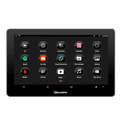 10.8" Roadstar Android Entertainment Headrest Tablet Screens With Bluetooth Headphones Roadstar