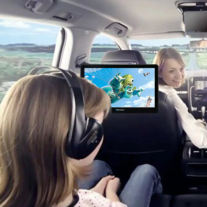 10.8" Roadstar Android Entertainment Headrest Tablet Screens With Bluetooth Headphones Roadstar