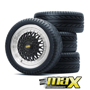 14 Inch BSS MX247 Wheel & Tyre Combo (4x100/114.3 PCD) maxmotorsports