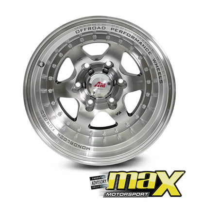 15 Inch Mag Wheel -  MX2156 - 10J Bakkie Wheels (6x139.7 PCD) Max Motorsport