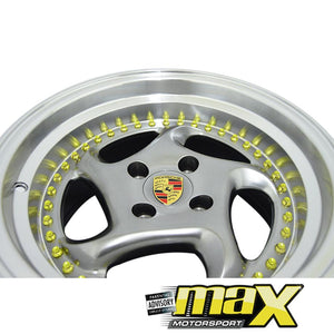 15 Inch Mag Wheel - MX10176 Posch Style Wheel - (4x100 PCD) maxmotorsports