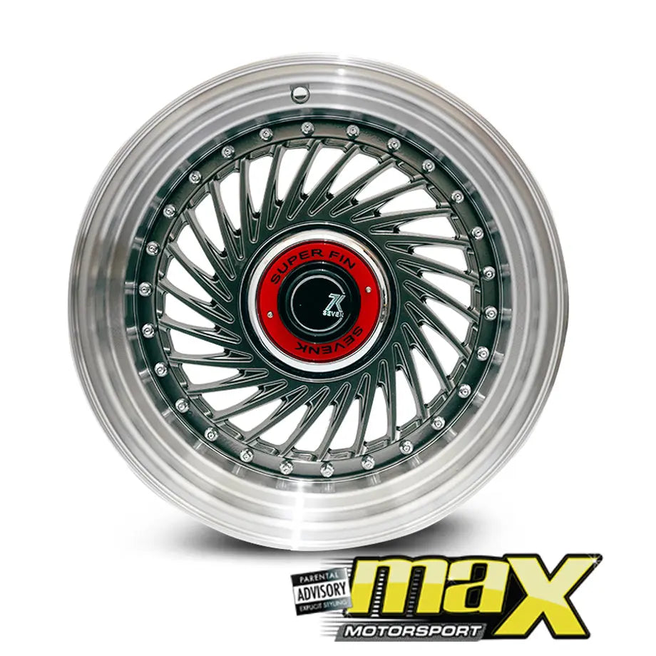15 Inch Mag Wheel - MX1213 SevenK Twist Wheel (4x100 / 4x108 PCD) Max Motorsport