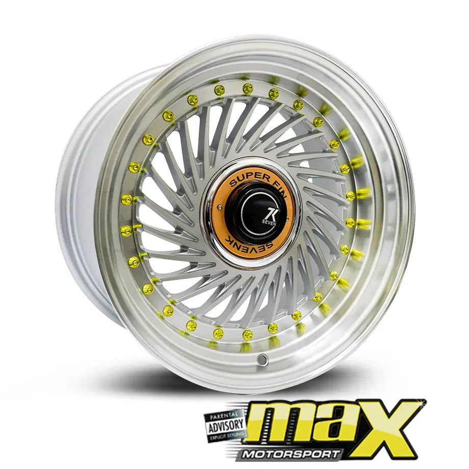 15 Inch Mag Wheel - MX1213 SevenK Twist Wheel (4x100 / 5x100 PCD) Max Motorsport