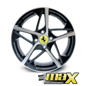 15 Inch Mag Wheel - MX323 Ferrari 458 Italia Style Replica Wheel - 4x100 PCD maxmotorsports