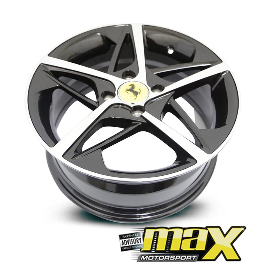 15 Inch Mag Wheel - MX323 Ferrari 458 Italia Style Replica Wheel - 4x100 PCD maxmotorsports