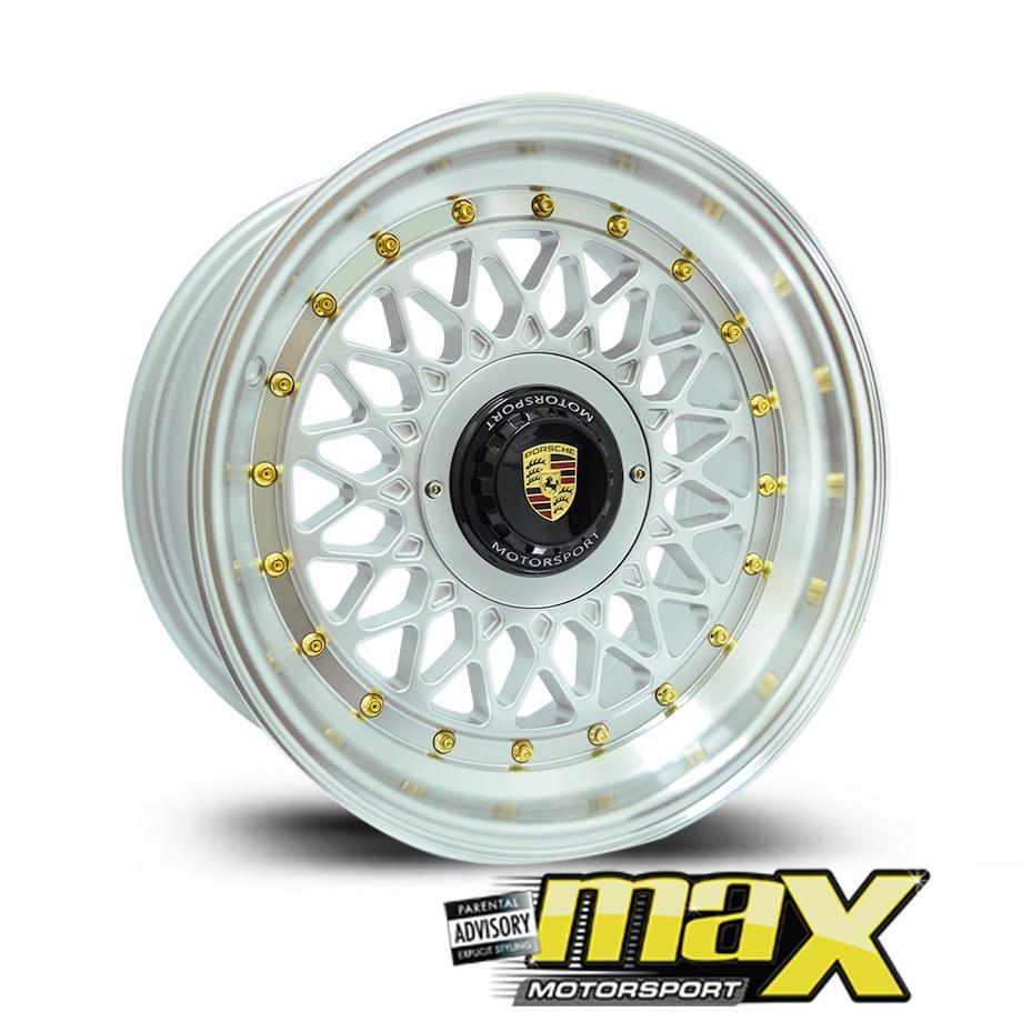 15 Inch Mag Wheel - MX686 Porsche Mesh Replica Wheel (4x100/114.3 PCD) maxmotorsports