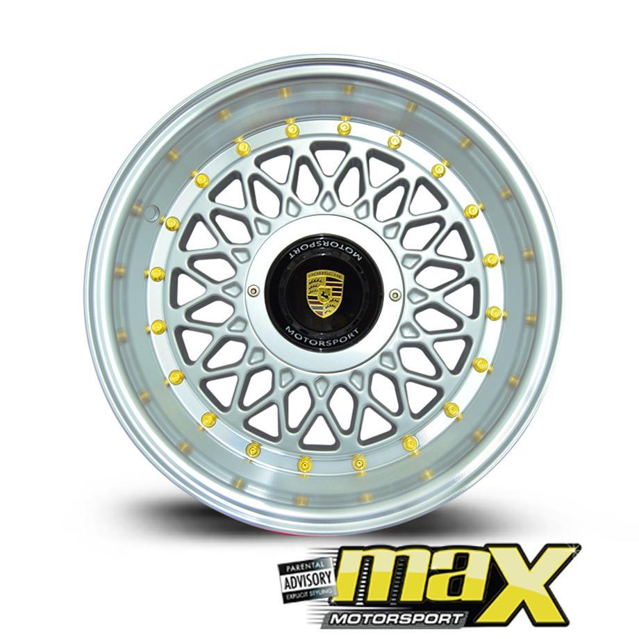 15 Inch Mag Wheel - MX686 Porsche Mesh Replica Wheel (4x100/114.3 PCD) maxmotorsports