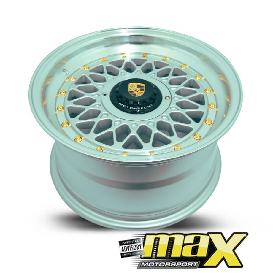 15 Inch Mag Wheel - MX686 Porsche Mesh Replica Wheel (4x100/114.3 PCD) maxmotorsports