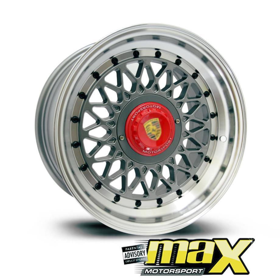 15 Inch Mag Wheel - MX686 Posch Mesh Replica Wheel (4x100 PCD) maxmotorsports