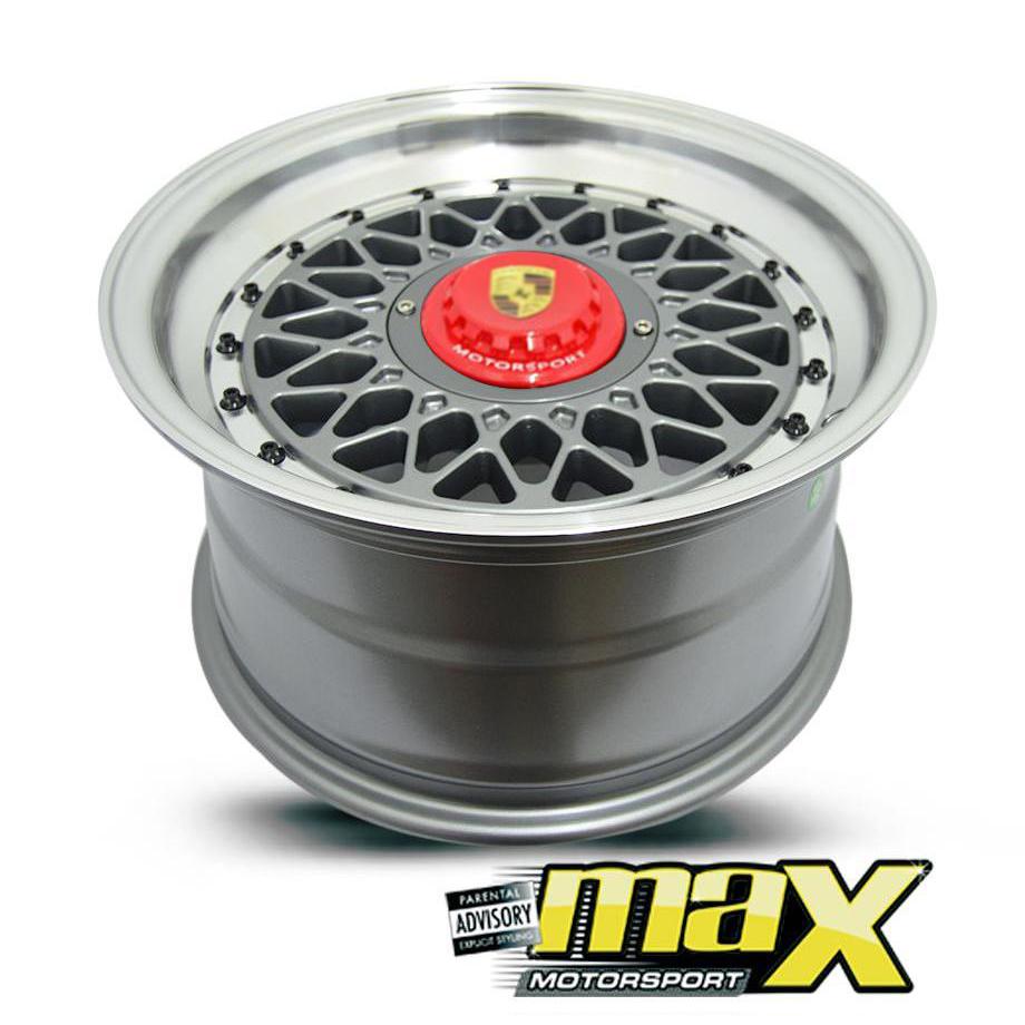 15 Inch Mag Wheel - MX686 Posch Mesh Replica Wheel (4x100 PCD) maxmotorsports