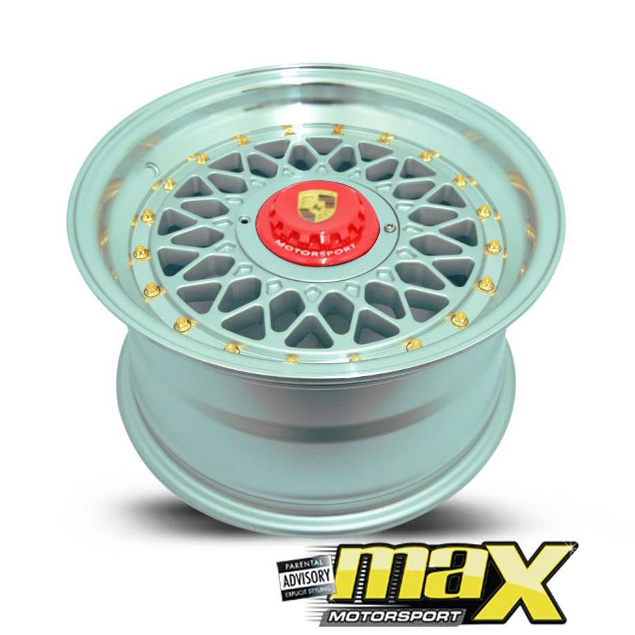 15 Inch Mag Wheel - MX686 Posch Mesh Replica Wheel (4x100 PCD) maxmotorsports